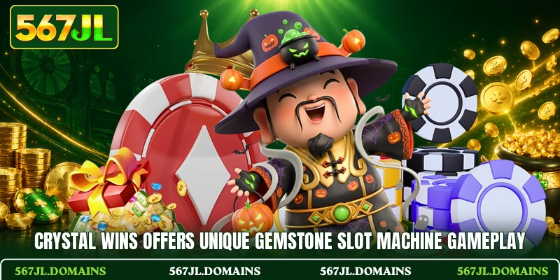 Crystal Wins offers unique gemstone slot machine gameplay