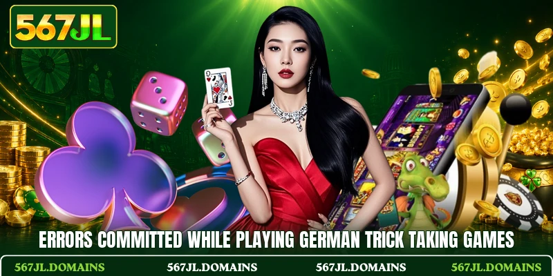Errors committed while playing German trick taking games