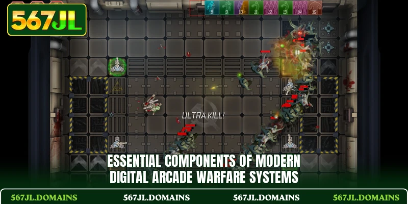 Essential components of modern digital arcade warfare systems