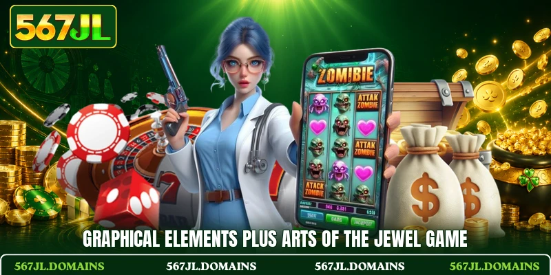 Graphical elements plus arts of the jewel game Graphical elements plus arts of the jewel game