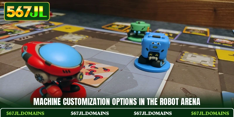 Machine customization options in the Robot Arena
