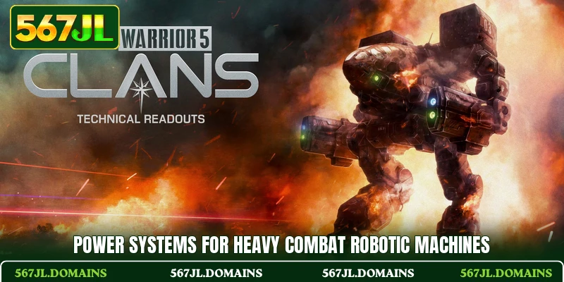 Power systems for heavy combat robotic machines