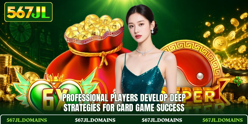 Professional players develop deep strategies for card game success