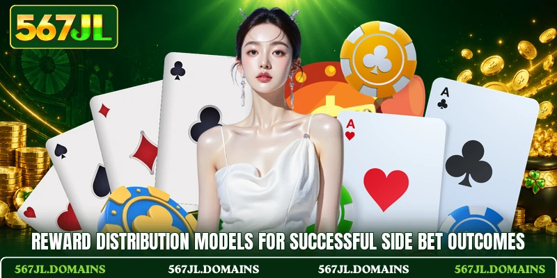 Reward distribution models for successful side bet outcomes