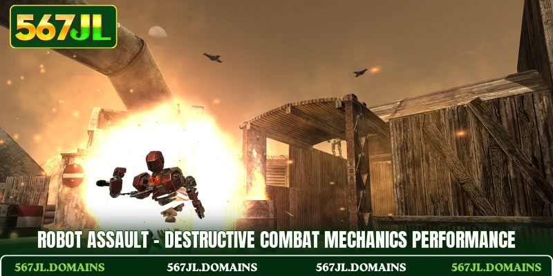 Robot Assault - Destructive Combat Mechanics Performance