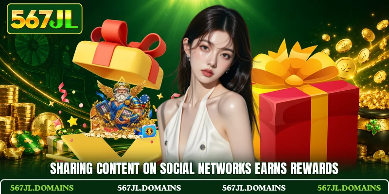 Sharing content on social networks earns rewards