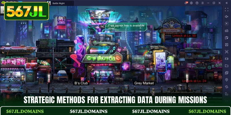 Strategic methods for extracting data during missions