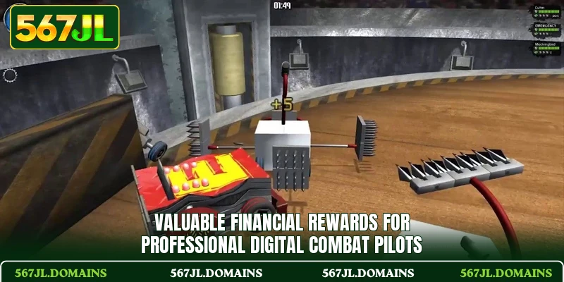 Valuable financial rewards for professional digital combat pilots